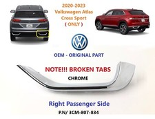 OEM 2020-2023 VW Atlas Cross Sport Rear Right Diffuser Tips Exhaust Molding #2