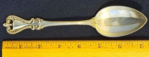 Towle Old Colonial Sterling Silver Oval Soup Spoon - 7 1/8" - Mono on Back (P?) - Picture 2 of 7