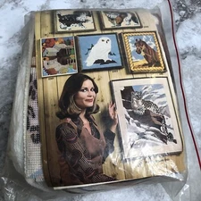 Artcraft Concepts Needlepoint Unassembled Project Snow Leopard