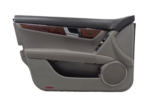 08-14 Mercedes C300 W204 Front Left Driver Interior Door Panel Gray OEM AK250309