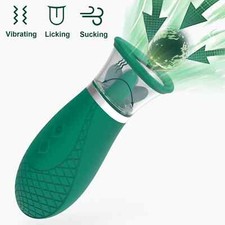 Rose Sucking Vibrator Licking Tongue Clit G-spot Dildo Oral Sex Toys for Women
