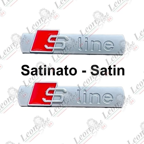 Kit 5 pz per Audi S-Line Satinato 3D adesivo logo badge Fregio A1 A3 A4 A5 Q3 Q5 - Imagen 6 de 12