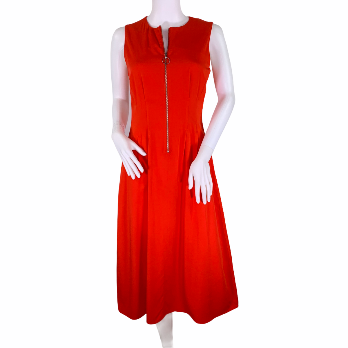 warehouse orange dress Orange Warehouse Petite Chiffon High Neck Trapeze Maxi Dress