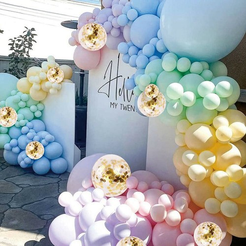 122PCS Macaron Balloon Garland Arch Birthday Wedding Baby Party DIY Decoration - Picture 5 of 14