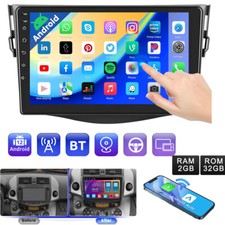 For 2006-2012 Toyota RAV4 9" Apple Carplay Car Stereo Radio Android 13 GPS Navi