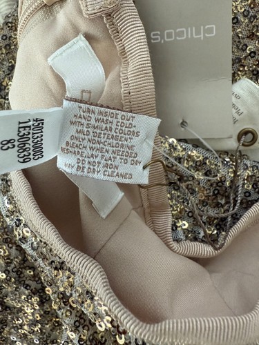 Falda lápiz de lentejuelas Chicos nueva con etiquetas para mujer talla 0,5 - Imagen 3 de 7