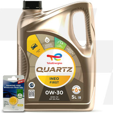 Total Quartz Ineo First 0W-30 0W30 Engine Oil 5L 5 Litres + 5L SCREENWASH TAB