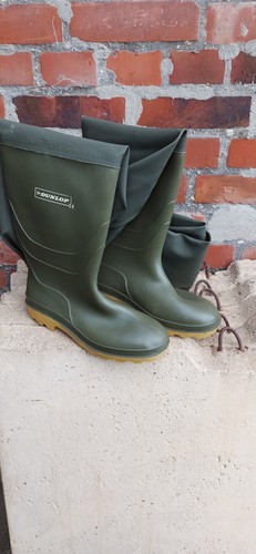 Herren-Wathose - Dunlop - Größe 44 - neu und ungetragen - grün - gefüttert - Bild 10 von 11