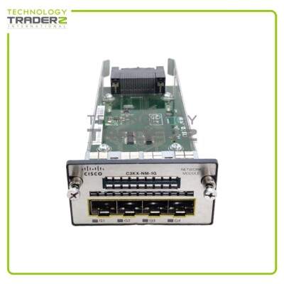 LOT OF 2 73-12298-04 B0+ Cisco Catalyst C3KX-NM-1G V01 1Gb 4-Port Network Module