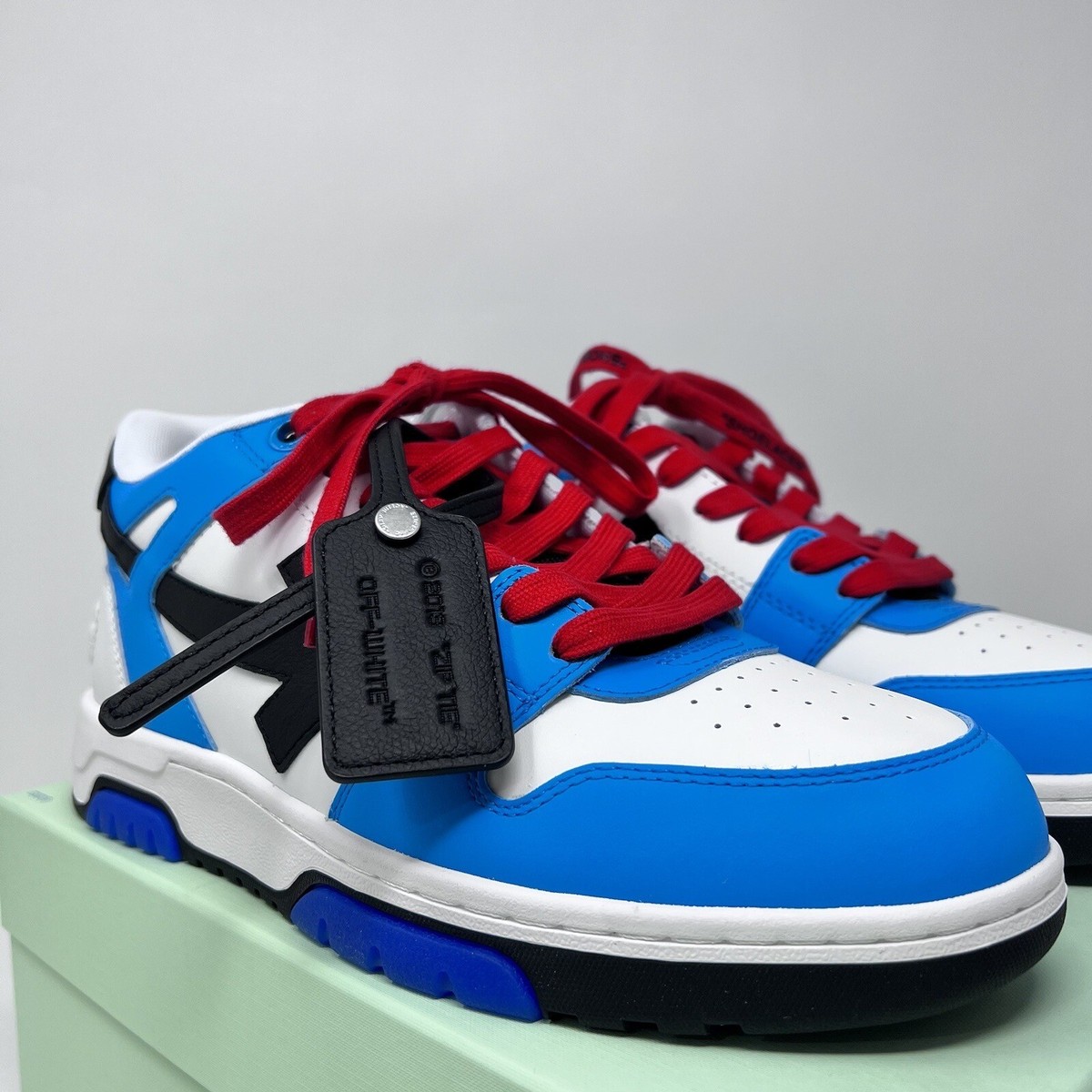 スニーカー Out Of Office Sneakers - OFF WHITE - Leather - Blue White/Light Blue Out Of Office in BLUE for Men | Off-White™
