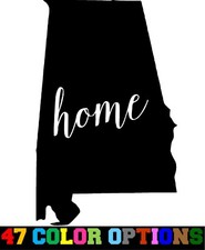 Vinyl Decal Truck Car Sticker Laptop - Home State Outline Love USA Alabama