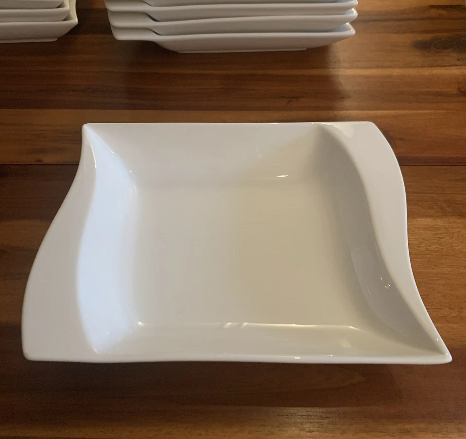 vanWell Marken  Tief Speiseteller »Harmony« Porzellan,Weiß,Groß 20Lx17Bx5cm.T, - Bild 2 von 4