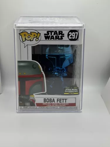Funko POP - Boba Fett - Star Wars Celebration Exclusive Blue Chrome #297 NEW