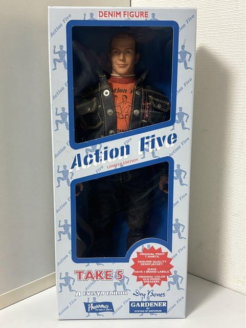 トイズマッコイ★美品限定品アクションファイブデニムフィギュア★テイク5送料無料 デッドストック トイズマッコイAction Five TAKE5 G.I.ジョー