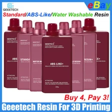 【Buy 4，Pay 3！】Geeetech Standard/ABS-Like/Washable Resin 1kg For Resin 3D Printer