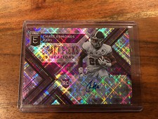 2018 Elite Draft Pick Aspirations Chase Edmonds Auto Die Cut /99 Refractor NRMT+