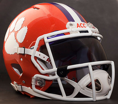 CLEMSON TIGERS NCAA Gameday REPLICA Football Helmet w/ OAKLEY Eye Shield 