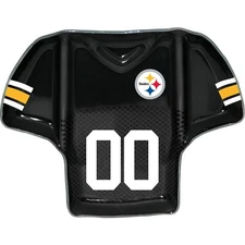 Pittsburgh Steelers Glass Jersey Chip and Dip Tray