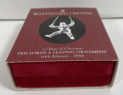 Waterford Crystal 12 Days of Christmas 10 Ten Lords Leaping  display picture 1