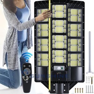 10000000LM Commercial LED Outdoor Dusk to Dawn Solar Street Light Road Area Lamp