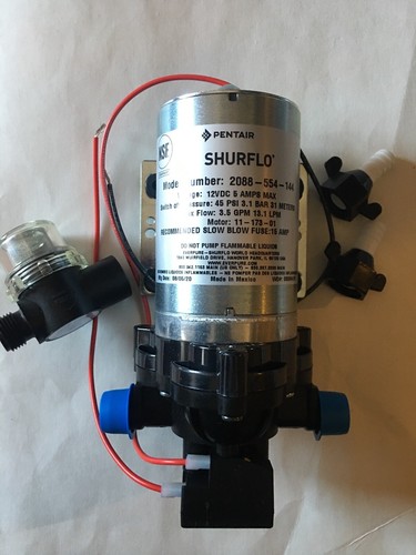 Shurflo RV Fresh Water Pump w/Strainer 