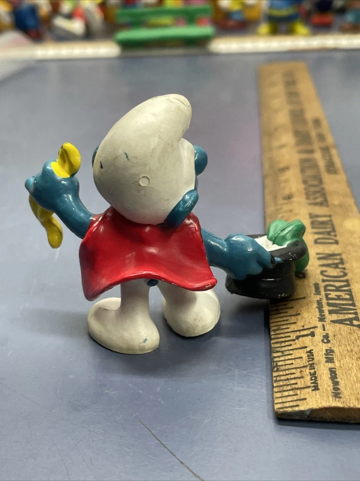 Figura Pitufo Mago 1979 De Colección Pitufo Los Pitufos 20114 Foto 3 de 4