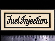 Fuel Injection - Original Vintage 1960s Racing Water Slide Decal Chevy Ford