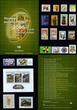 SLOVAQUIE MNH 2006 Année complète Nuef 19 timbres+1 Block Dossier Original Poste