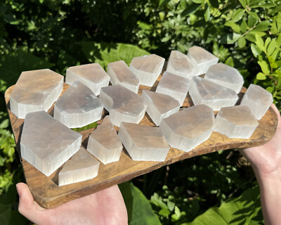 Small Satin Spar TV Rock Chunks, Television Stones (Natural Optical Crystals)
