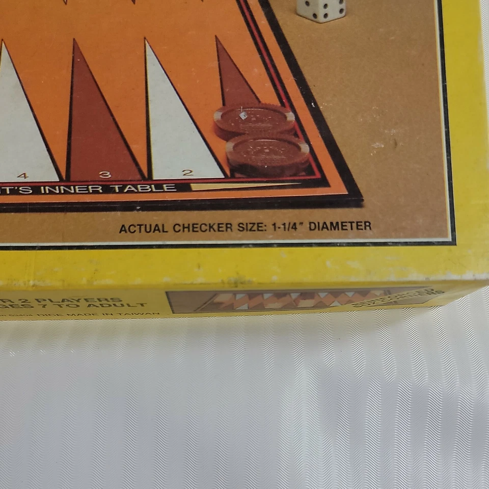 Backgammon Boardgame Vintage 1981 Nostalgic Strategy Game - Image 3 of 4