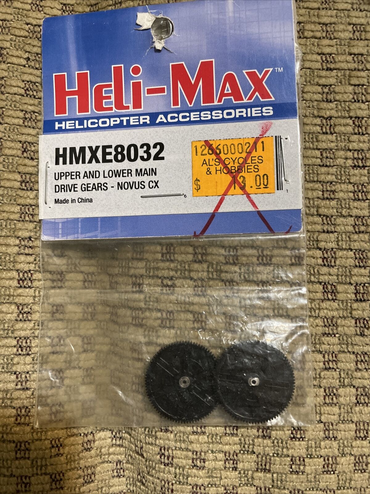 Heli-Max HMXE8032 Upper & Lower Main Drive Gears Novus CX NIP