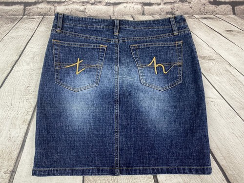 90s Y2K Vintage Tommy Jeans Juniors Size 9 Denim Jean Skirt LKNW - Picture 3 of 7