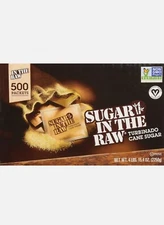 Sugar Packets, Sugar In The Raw 0.18 oz Packets, 500 per Carton