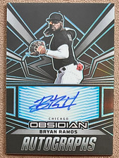 2023 Chronicles Obsidian Auto Electric Etch Carolina Blue #39 Bryan Ramos /49 RC