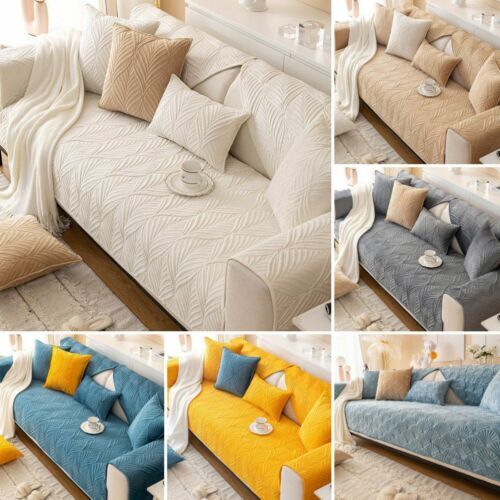 Sofa Covers Quilted Throw Washable Anti Slip Cover Couch Furniture