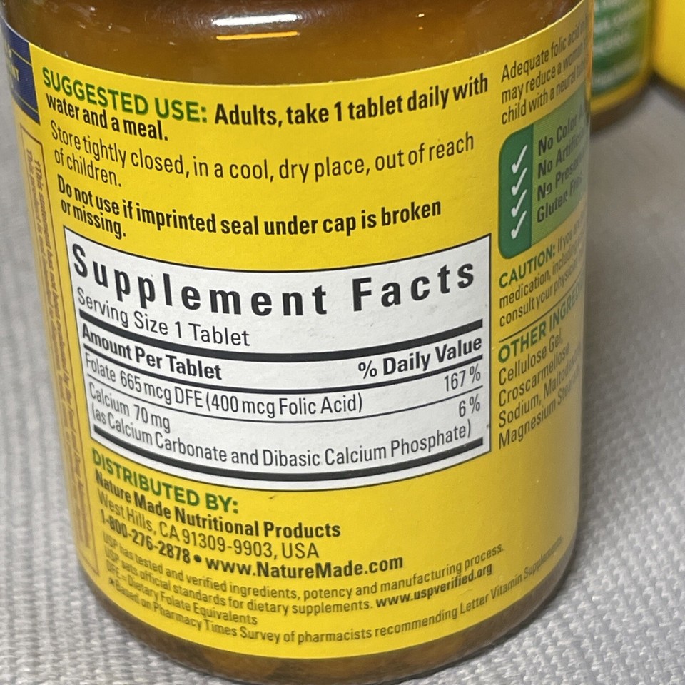 folic-acid-400-mcg-665-mcg-dfe-dietary-supplement-for-nervous-system