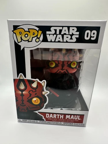 Funko Pop - Star Wars - Darth Maul Vinyl Figure #09 Brand New + Protector