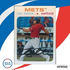 2020 Topps Heritage Minor League Tim Tebow White Border 9/50 #131
