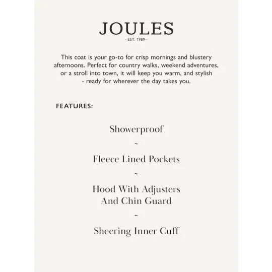 Joules Hadlow Red Showerproof Padded Coat with Hood - 10 12 14 16 - BNWT - Image 3 of 4