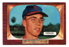 1955 Bowman Bill Virdon Rookie #296 Rare High Number Nice Card!. rookie card picture