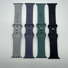 Apple Watch Bands 38mm/40mm/41mm SET OF 4 Silicone EUC 