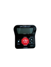 CPR V5000 Black Digital Handheld All Landline Call Blocker with a single button