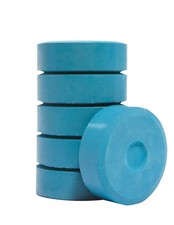 6 PCS Giant Tempera Paint Cakes 2-1/4 x 3/4 Inches Turquoise Set 101325