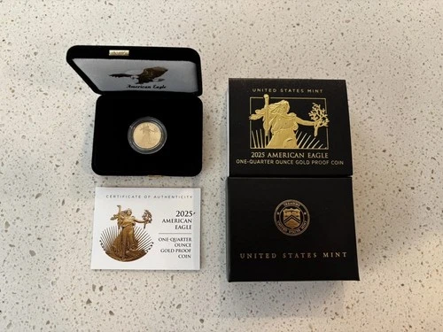 2025-W American Gold Eagle 1/4 oz Proof — photo from the most recent tracked eBay sale