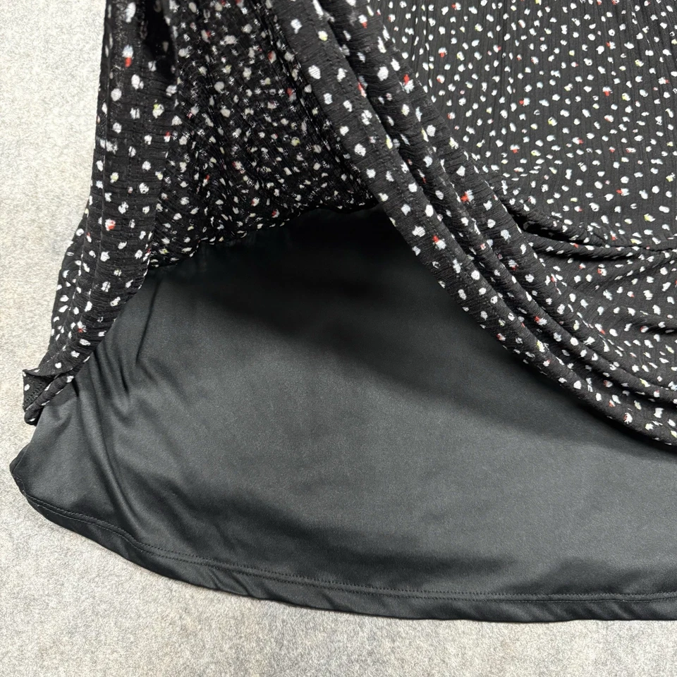 Juicy Couture Ditsy Top sin mangas con volantes en capas para mujer talla XXL muñeca bebé negra Foto 4 de 4