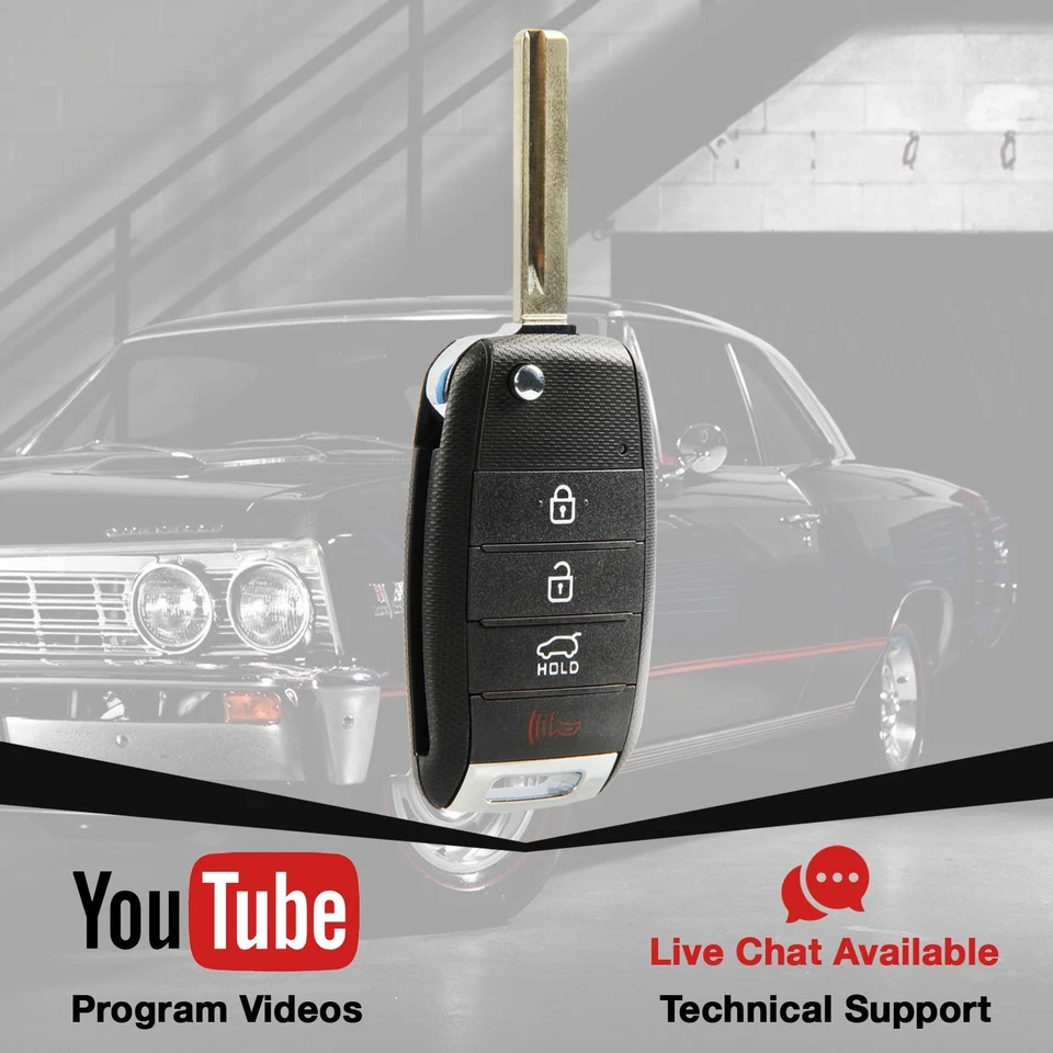 2 Key Fob Remote for 2014 2015 2016 2017 2018 2019 Kia Soul OSLOKA-875T Foto 3 de 4