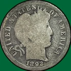 1892-O Barber Dime Good G Coin #38478