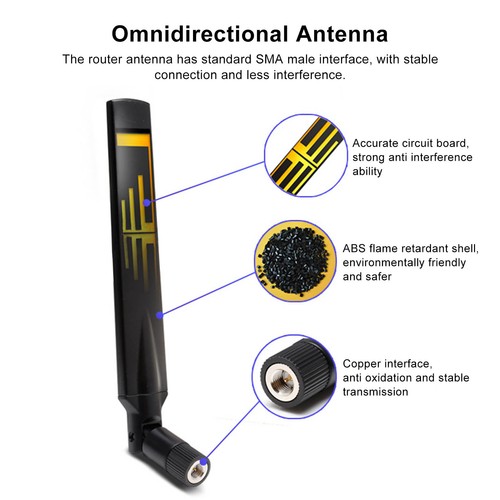 Router Antenna High Gain 8DBi Omni Directional Antenna 7002700mhz Vertical - Zdjęcie 12 z 12