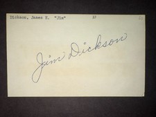 1963 COLT 45s: Jim Dickson, SIGNED Vintage 3x5 (VC) - Died 2025