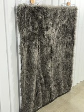 Luxe Habitat Faux Fur Luxury Throw Blanket Gray In Great Condition 50x60